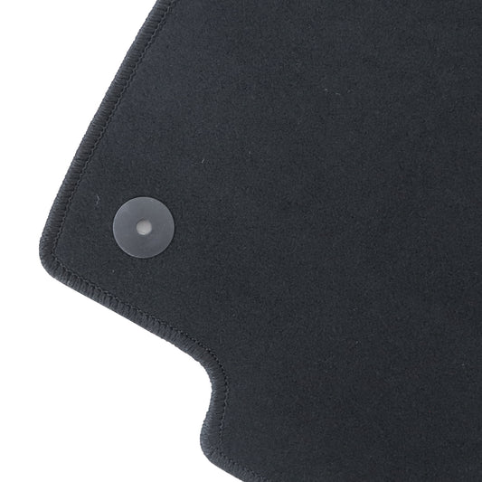 For 2019-2025 Volkswagen Jetta Front & Rear Velour Floor Mats Carpet Black 4PCS
