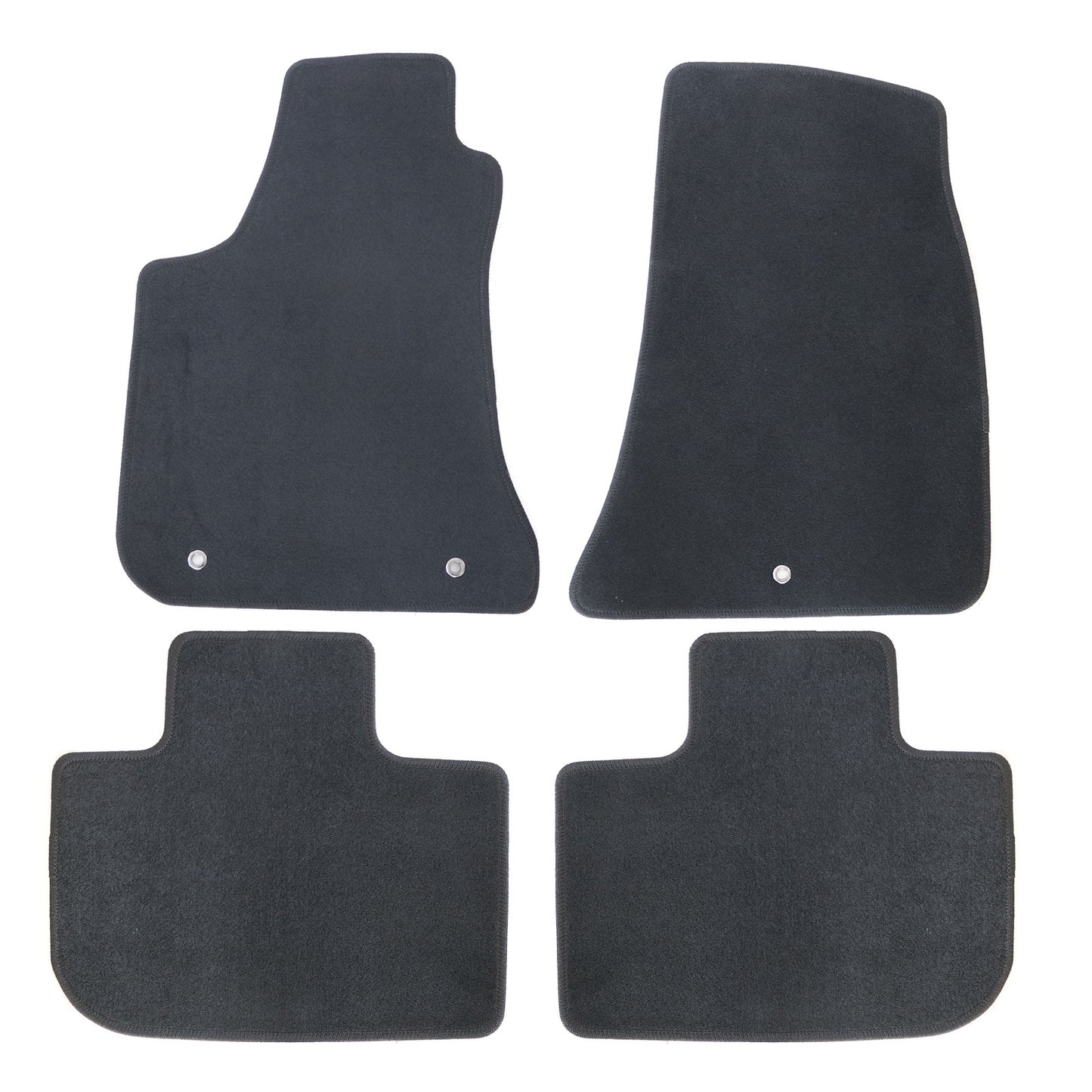 For 2015-2023 Dodge Challenger Front & Rear Velour Floor Mats Carpet Black 4PCS