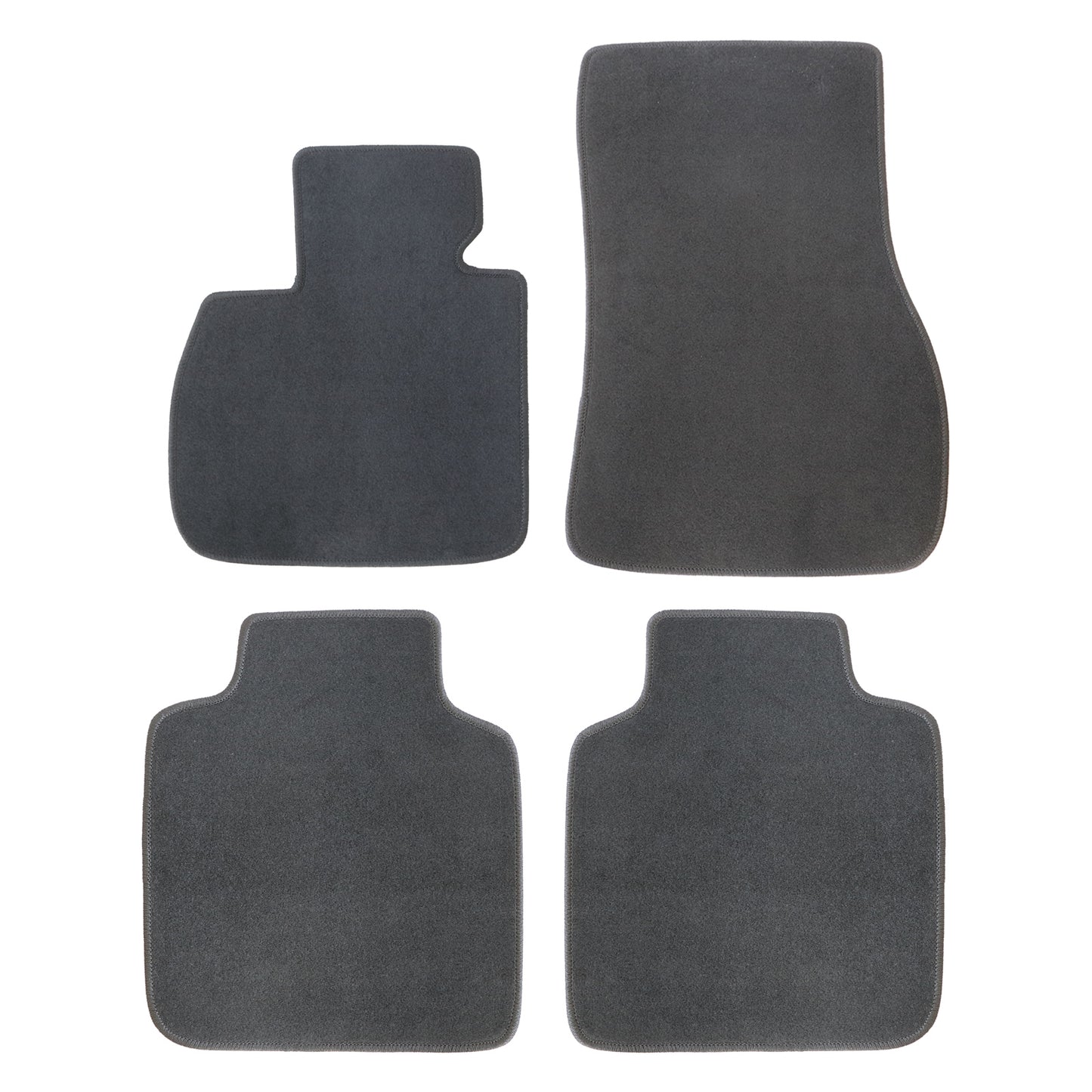 4X For BMW X1 2023-2025 Front & Rear Floor Mats Carpet Replacement Velour Black