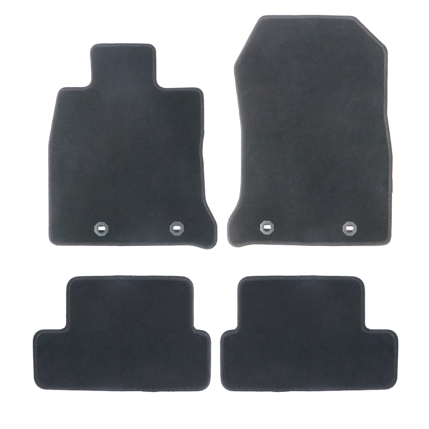 Front & Rear For 2022 2023 2024 Subaru BRZ Toyota GR86 Floor Mats Carpet Velour