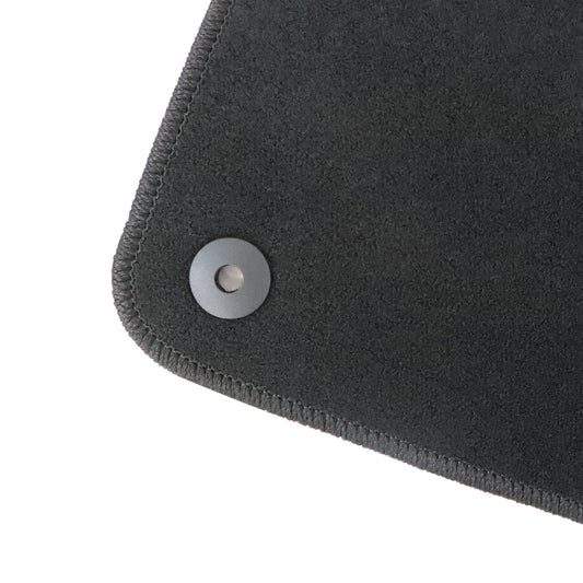 For 2019-2025 Volvo S60 V60 Front & 2nd Row Floor Mats Carpet Black Velour 4Pcs