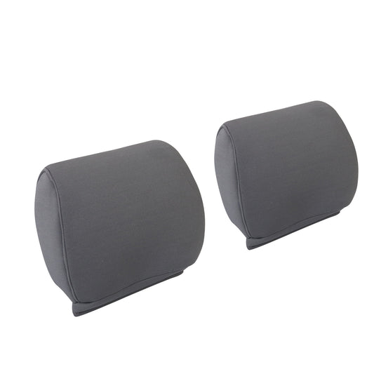 For 2009-2014 Ford F-150 Front Driver & Passenger Cloth Headrest Cover Gray