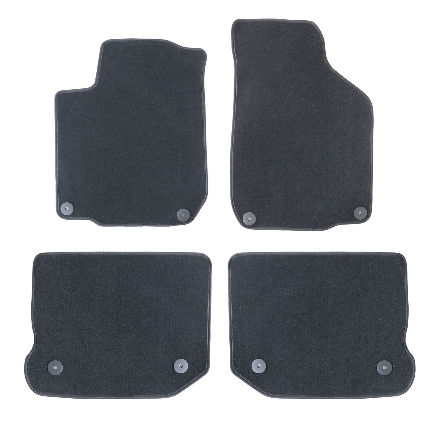 4Pcs For Volkswagen Beetle 1998-2011 Front & Rear Floor Mats Carpet Velour Black