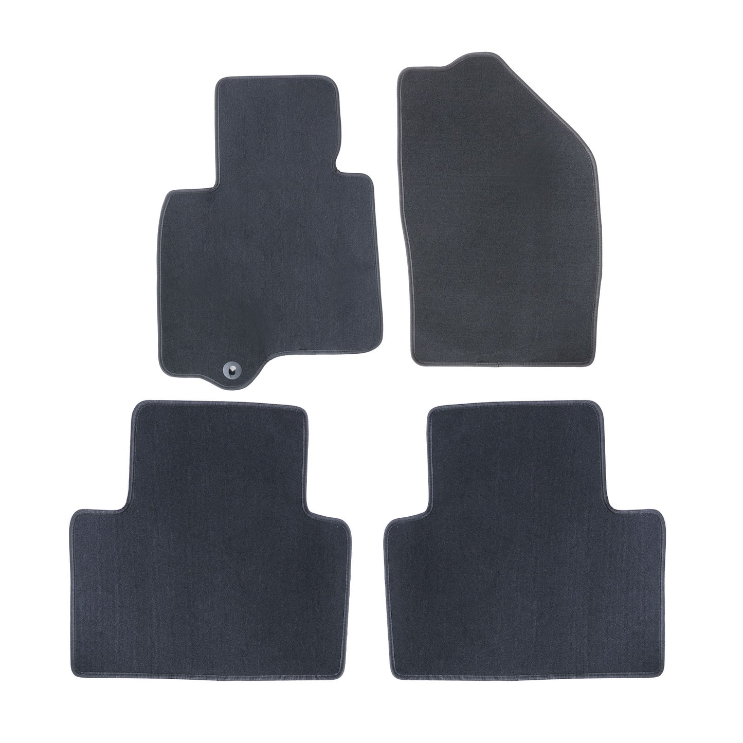 Floor Mats Carpet Front & Rear For 2014-2017 Infiniti QX50 4-Door Velour Black