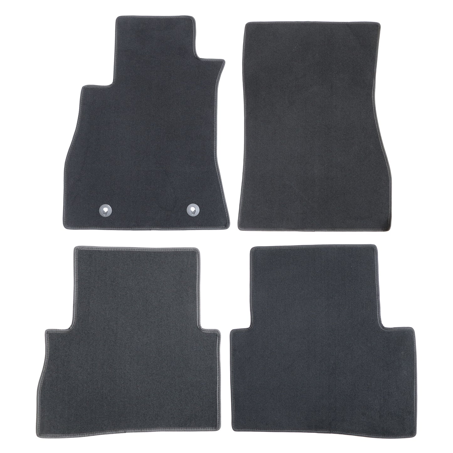 New For 2011-2017 Nissan Juke Front & Rear Velour Floor Mats Carpet Black 4PCS