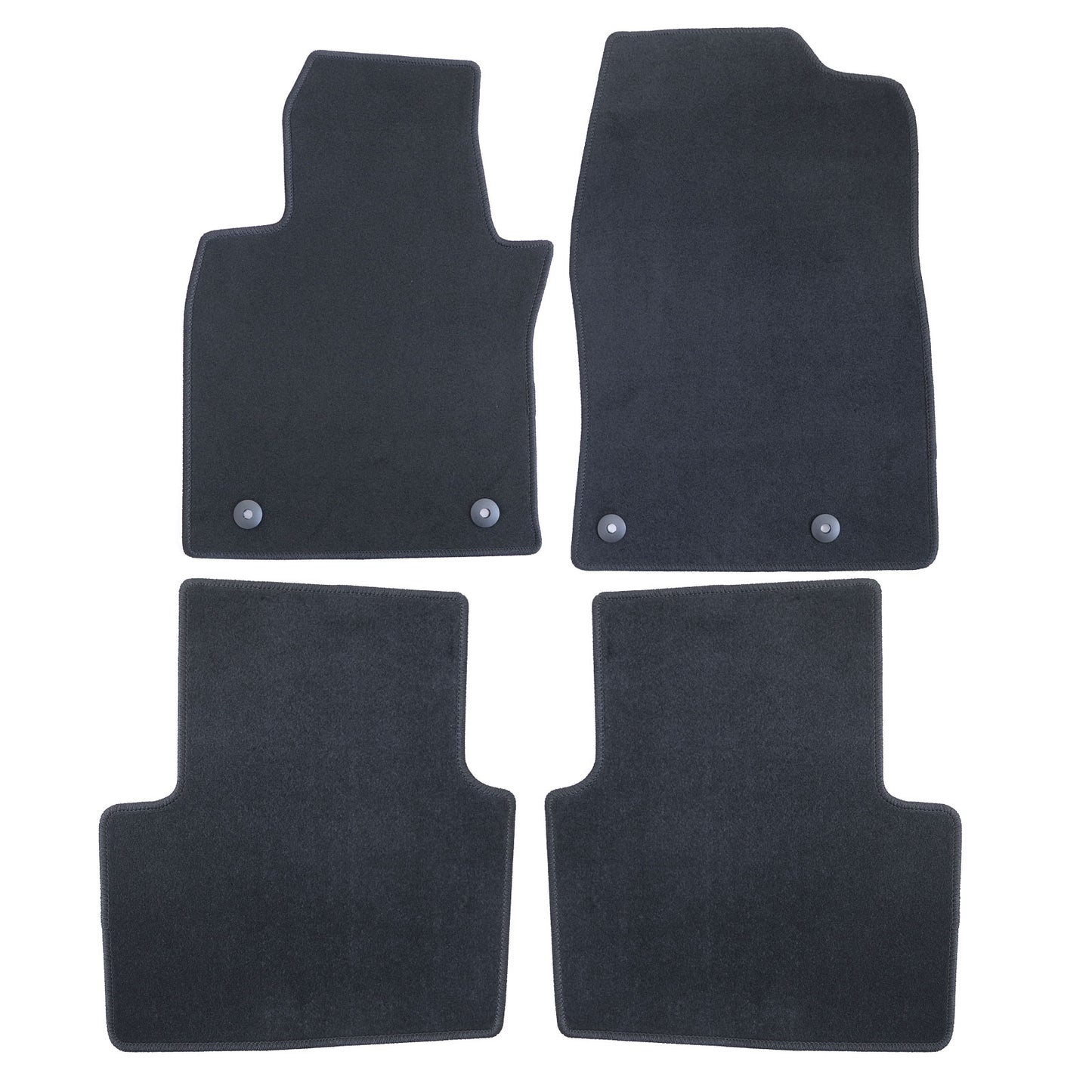 For 2020-2024 Mazda CX-30 Front & 2nd Row Velour Floor Mats Carpet Protector New