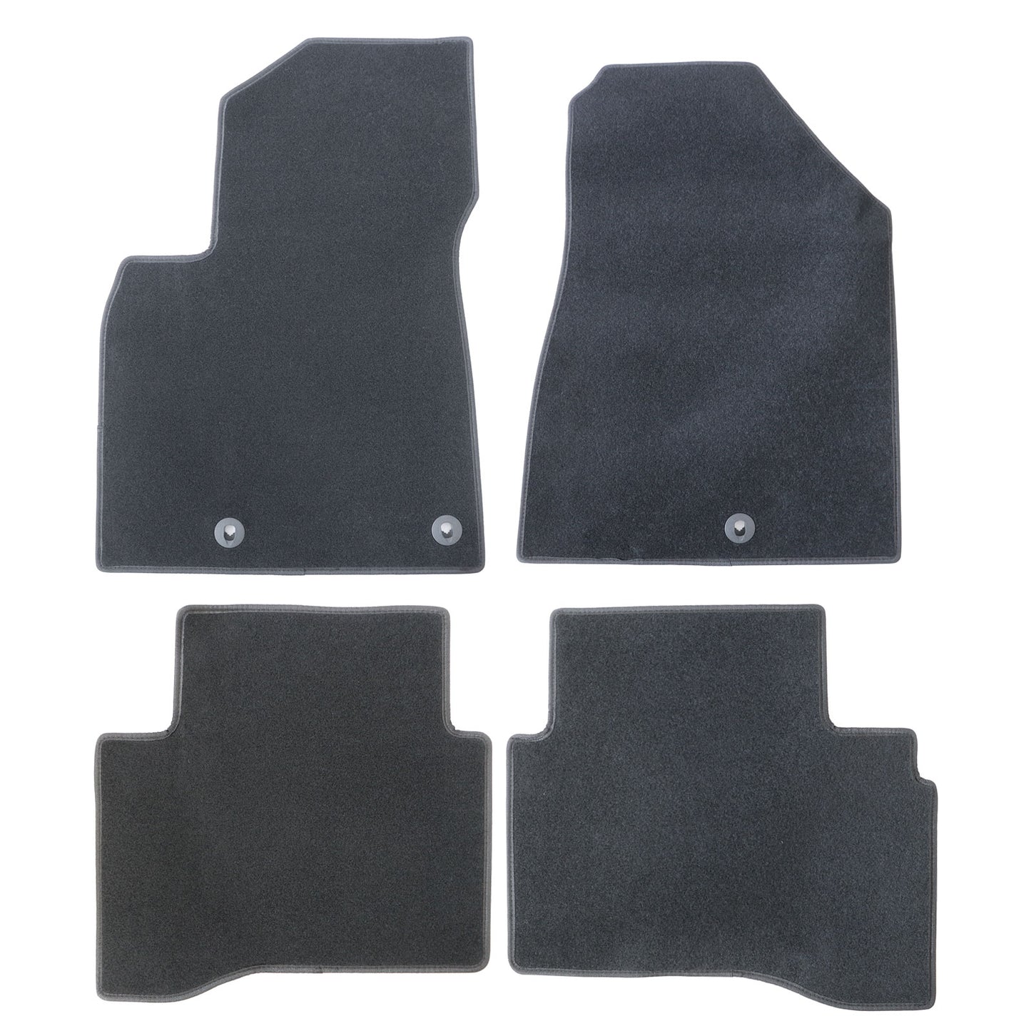 New For 2017-2021 Kia Niro Front & Rear Velour Floor Mats Carpet Black 4PCS