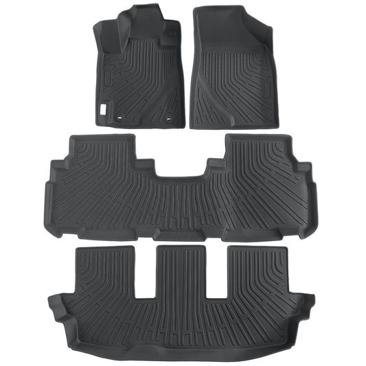 Floor Mats Liners TPE For 2008-2013 Toyota Highlander 3D Model NEW All-Weather