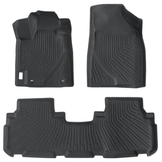 Floor Mats Liners TPE Fits 2008-2013 Toyota Highlander 3D Model NEW All-Weather