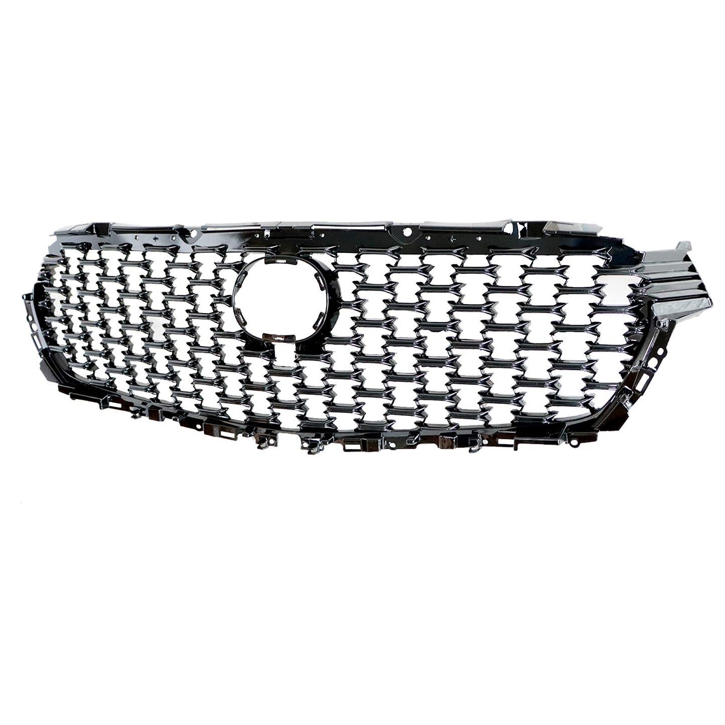 Front Upper Grille+Molding Trims Gloss Black For Mazda CX-50 2023-24 VA4050710D