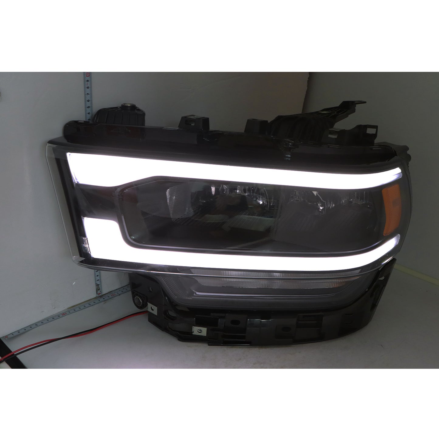 For 2019-2024 Ram 2500 3500 Headlight Full LED w/Reflector Type Driver Black