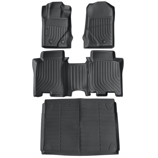 TPE Floor Mats Liners & Trunk Cargo Liner Set For 2021-2025 Ford Bronco 4-Door