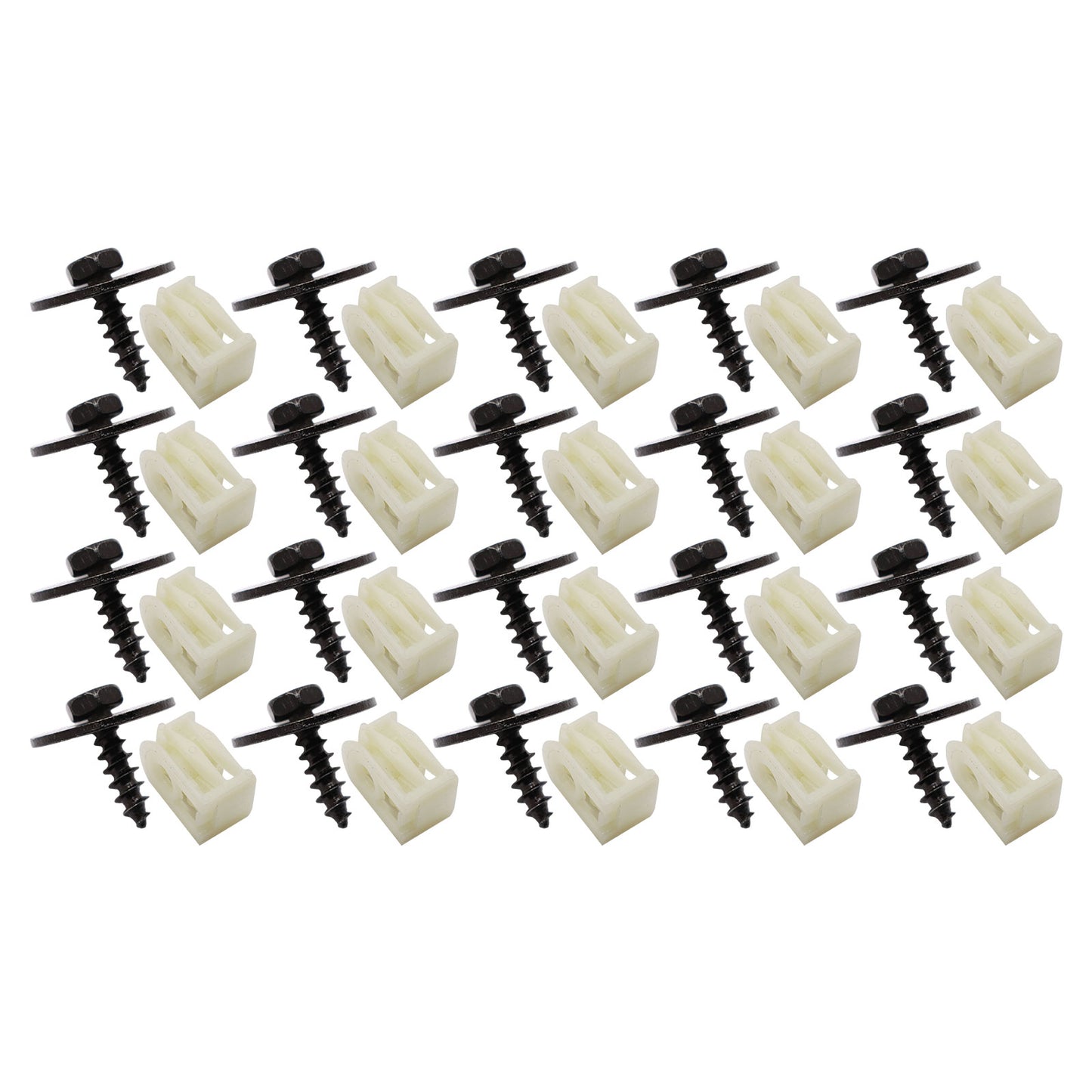 40-Pack for BMW Front Fender Liner C-Clip+Hex Bolt 07147311312 07149213164 USA