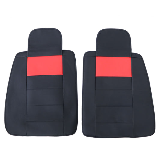 PU Leather Full Surround Car Seat Protector 5-Seats For Toyota Black & Red USA