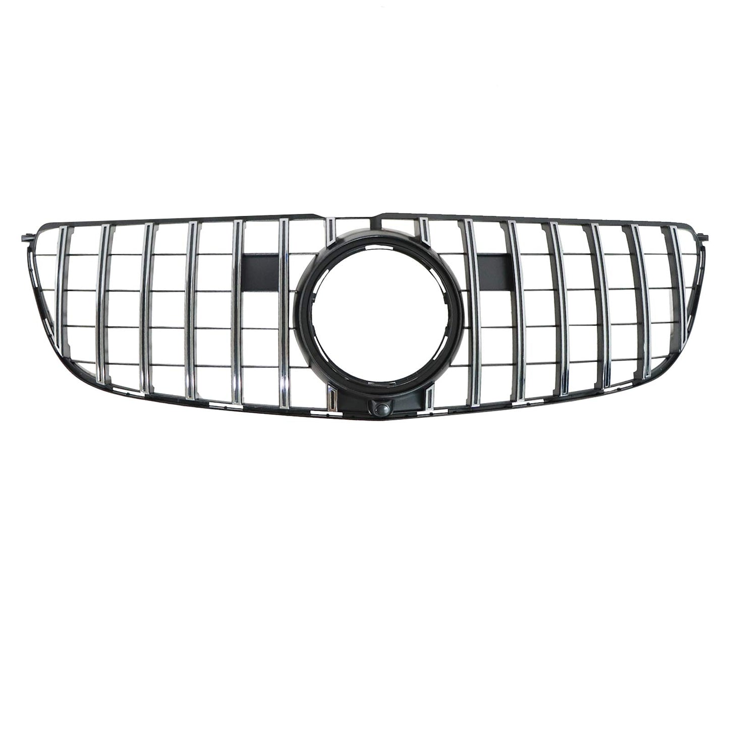 Silver+Black GT Front Hood Grille W/Camera For Benz X166 GLS450 GLS550 2017-19