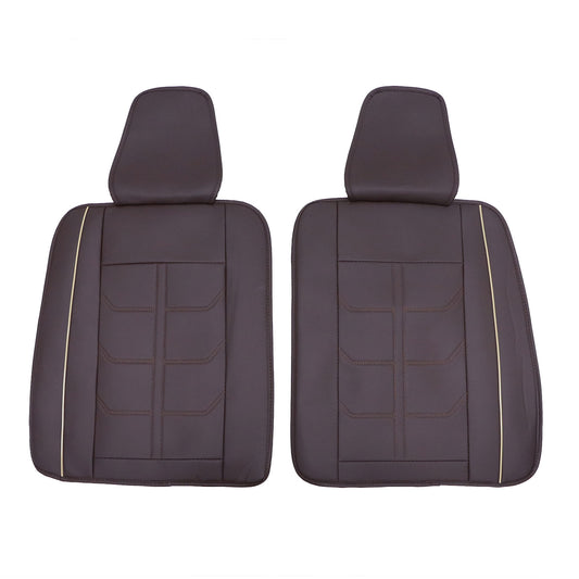PU Leather Full Surround Set Car 5-Seat Cover Protector For Toyota Coffee