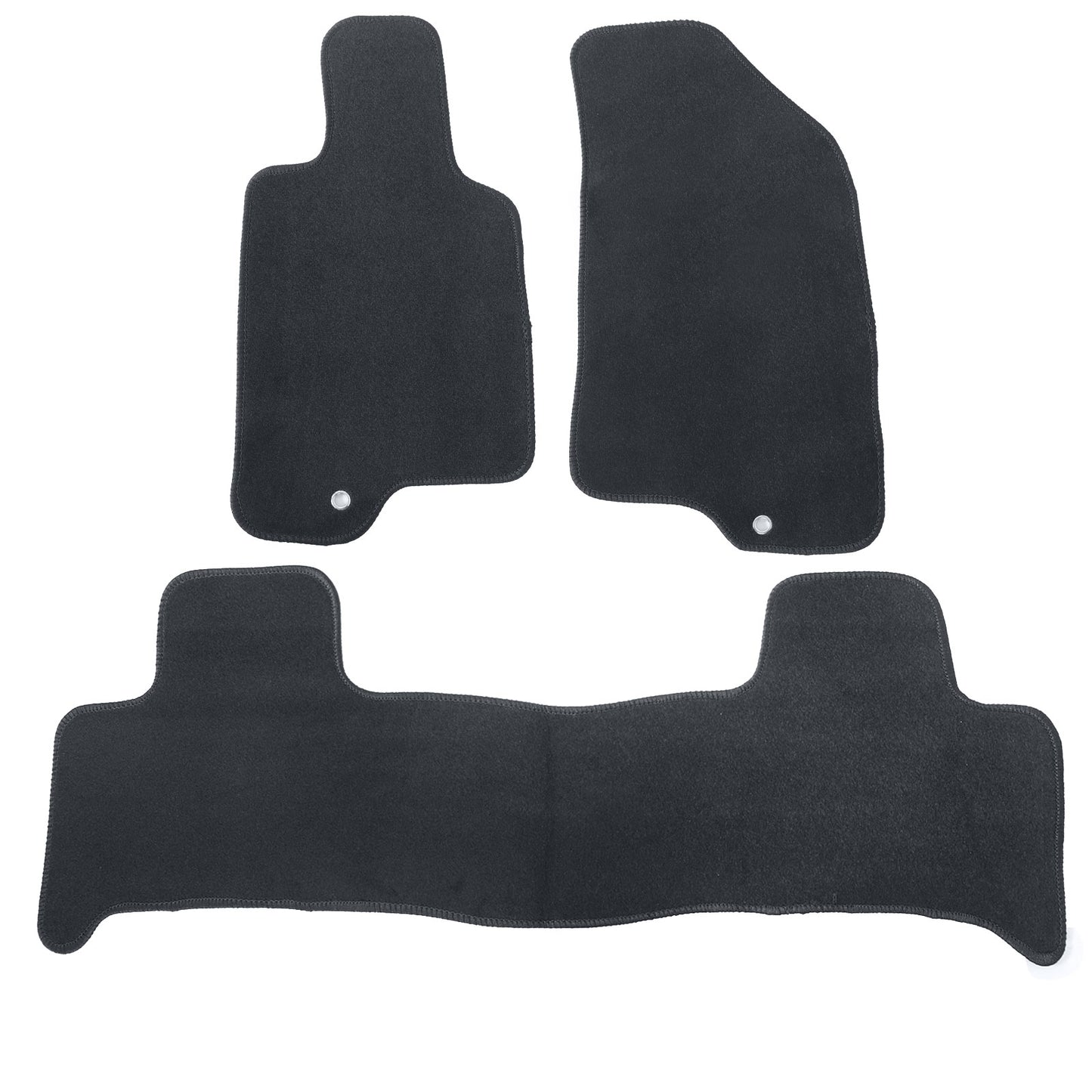 3Pcs For Hummer H3 2006-2010 Front & Rear Floor Mats Carpet Replacement Velour