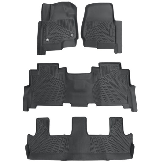 Floor Mats Liner For 2018-2025 Ford Expedition & Expedition Max TPE Weather 4Pcs