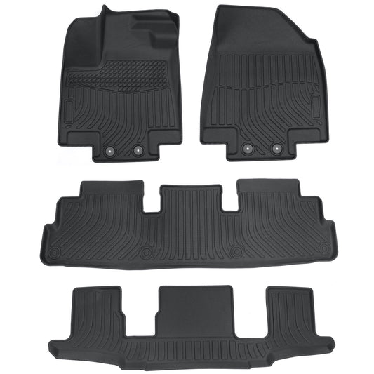 For 22-25 Infiniti QX60 6 Passenger/Nissan Pathfinder 7 Passenger Floor Mats 3D