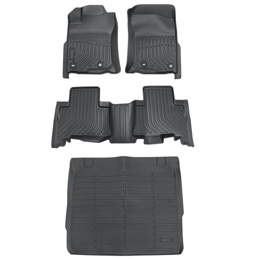 TPE Floor Mats+Trunk Cargo Liner For 2013-2024 Toyota 4Runner 5 Seat All Weather