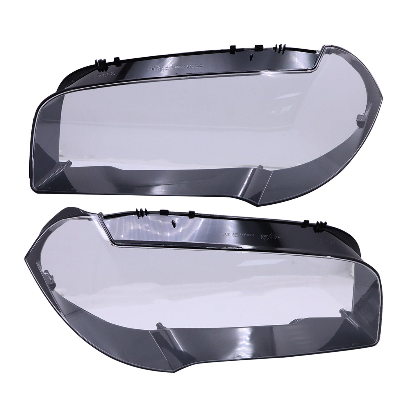For BMW 2004-2010 X3 E83 xDrive30i Black Housing 2x Headlight Lens Cover Shell