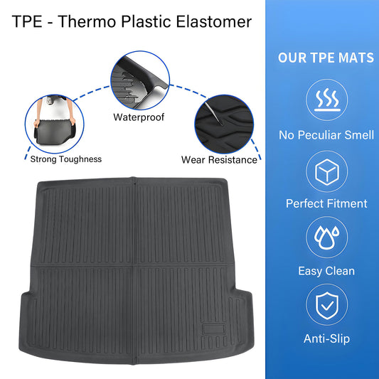 TPE Cargo Trunk Liner Cover Floor Mat For 2020-2026 BMW X6 X6M G06 Waterproof