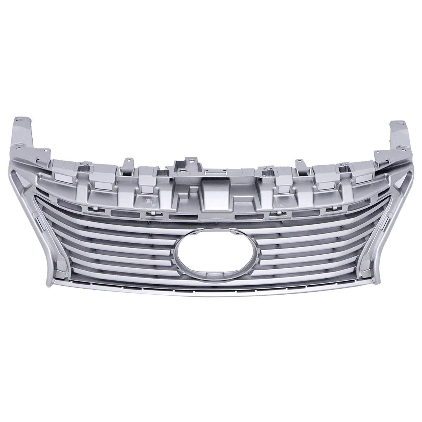 Bumper Upper+Lower Grille Fog Light Trim Chrome Fit 2013-2015 Lexus ES350 ES300H