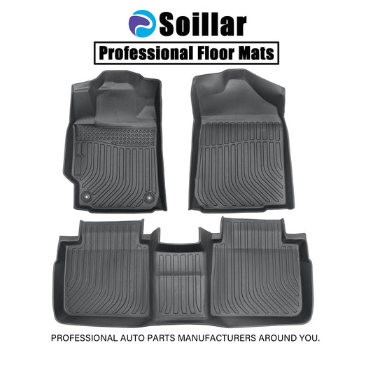 Floor Mats Liner For 2007-2011 Toyota Camry 4-Door Front & Rear All Weather TPE