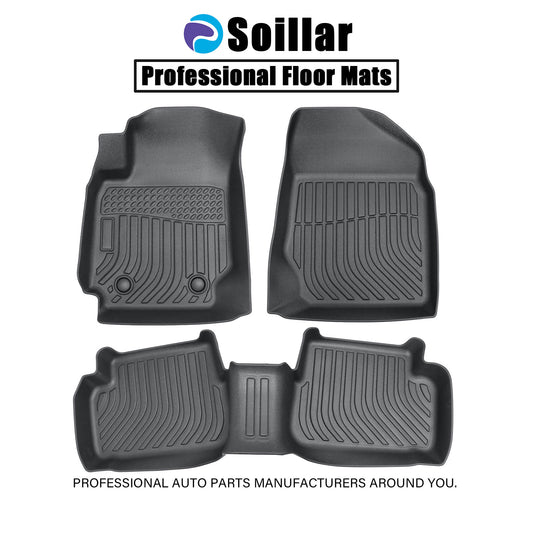 Floor Mats Liner For 2000-2008 Toyota Corolla 4-Door Front-Rear All Weather TPE