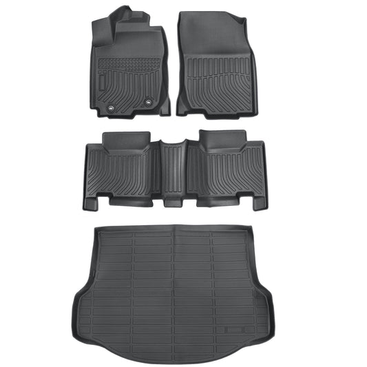 For 2013 2014 2015 2016 Toyota RAV4 TPE Floor Mats & Trunk Cargo Liners Black