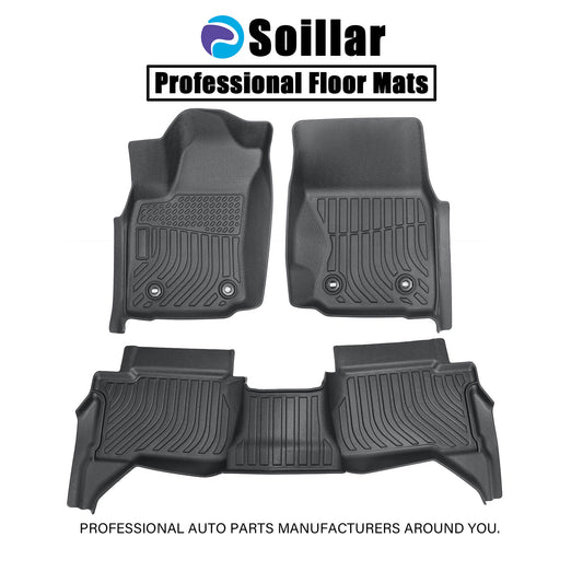 Floor Mats For Toyota Tacoma 2024 2025 2026 Auto Tran 1st&2nd Row Floor Liner