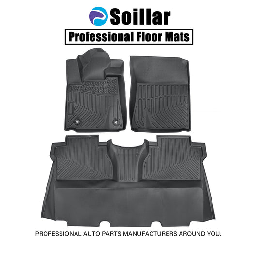 Floor Mats Liner For 2014-2021 Toyota Tundra CrewMax Cab 4-Door All Weather TPE