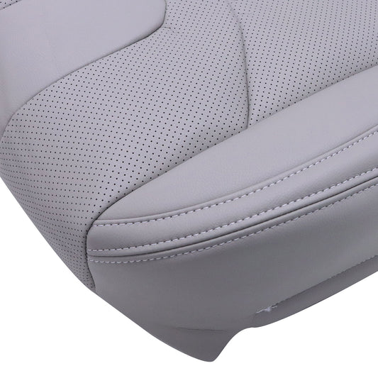 For 2009-2013 Infiniti G37 Convertible Driver Bottom Perforated Seat Cover Gray