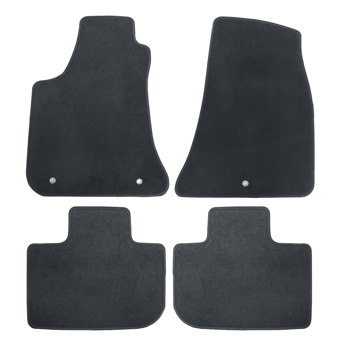 New For 2011-2023 Dodge Charger Front & Rear Velour Floor Mats Carpet Black