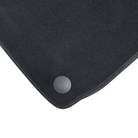 Black Velour Front & Rear Floor Mats Carpet 4Pcs Fits 2007-2016 Volkswagen Eos