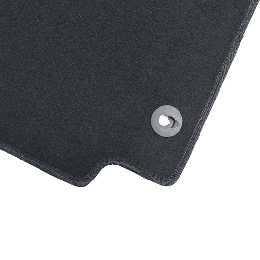 New For 2025 Kia K4 Front & Rear Velour Floor Mats Waterproof Carpet Black 4PCS