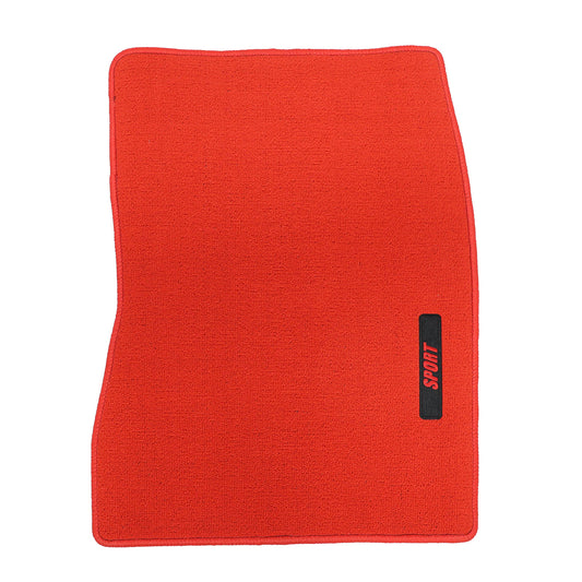 New For 2006-2011 Honda Civic Front & Rear Velour Floor Mats Carpet Red 3PCS