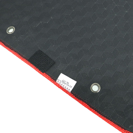 New For 2006-2011 Honda Civic Front & Rear Velour Floor Mats Carpet Red 3PCS