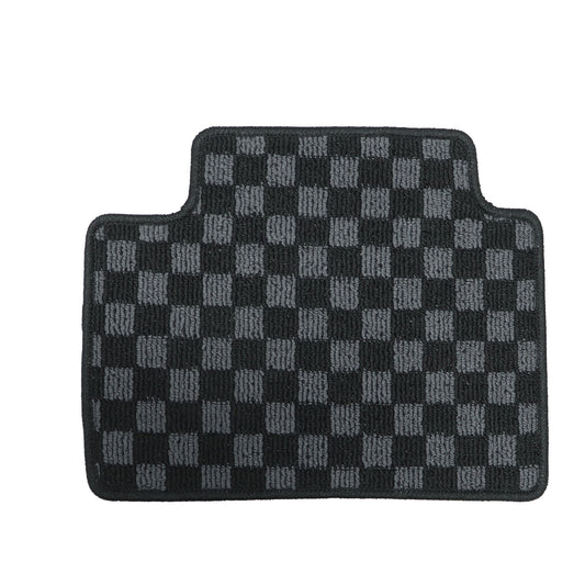 For 2019-2024 BMW 3-Series G20 & M3 G80 2-Row Checkered Flag Carpet Floor Mats