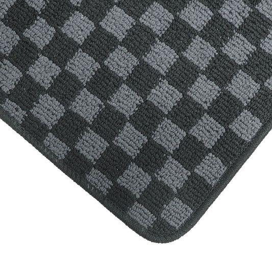 For 1999 to 2006 BMW E46 3 Series Front & Rear Checkered Flag Carpet Floor Mats