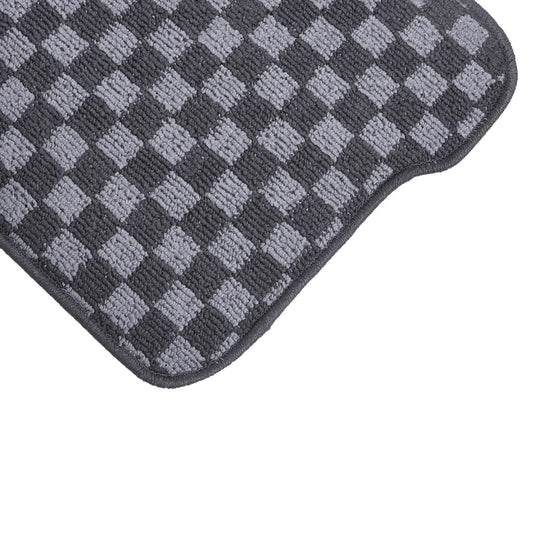 4x Checkered Flag Carpet Floor Mats For BMW F82 4 Series Coupe 2017 2018 2019
