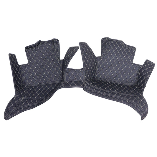 For 2013-2019 Cadillac ATS Microfiber Leather Floor Mats Liners Front & Rear