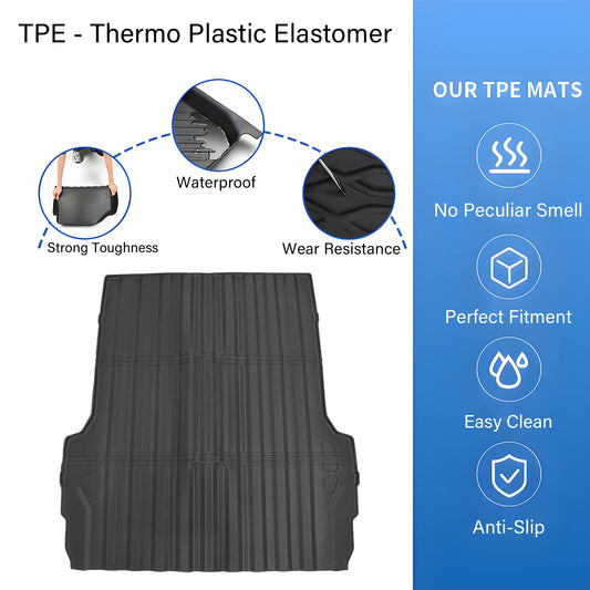 TPE Rear Trunk Cargo Liner Bed Mat For 2023-2025 Chevy Colorado GMC Canyon 5FT