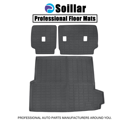 TPE Cargo Trunk Liner Cover Backrest Mat For 2025 2026 Toyota 4Runner Hybrid 3D