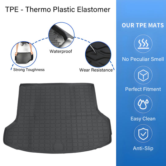 TPE Rear Trunk Cargo Liner Black 3D Model For 2022 2023 2024 2025 Genesis GV70