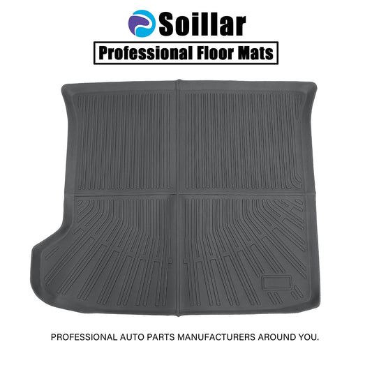 TPE Fits 2022 Kia EV6 Trunk Cargo Liners Full Cover All Weather 4-Door Black 3D