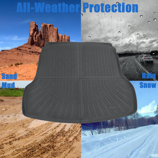 TPE Rear Cargo Trunk Liner Cover Floor Mat For 2019-2024 Kia Forte Waterproof