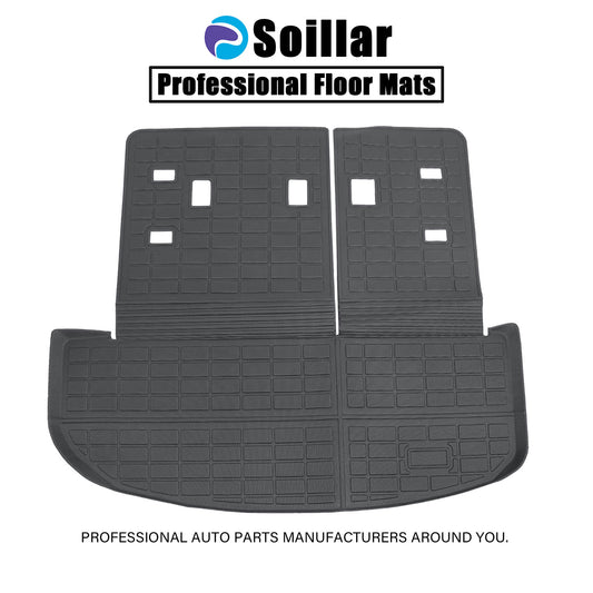 Rear Backrest Mats Trunk Cargo Liner Mat For 2020-2025 Kia Telluride 4-Door TPE