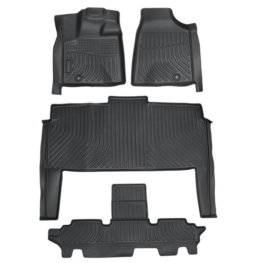 TPE For 2008-2020 Chrysler Town & Country 7 Passenger Floor Mats Liner Black 4X