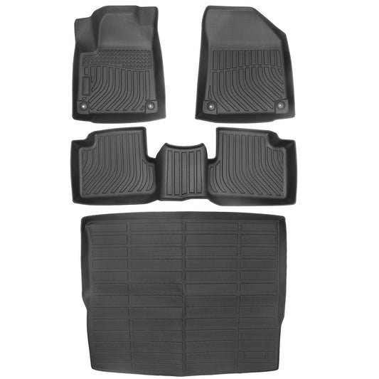 Floor Mats Trunk?Cargo Liner All Weather Black TPE For 2015-2023 Jeep Cherokee